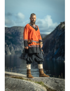 Short Viking Tunic Freydis model, orange color 2