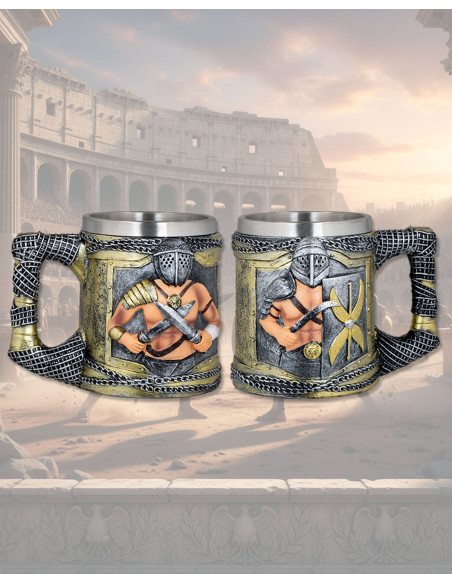 Medieval Resin Mug Gladiator Model...