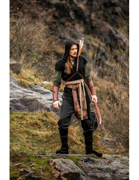 Medieval Archer Tunic Model Arais, Black