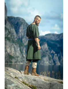 Viking Tunic for Men Asgrim with V-Neck, Green 2