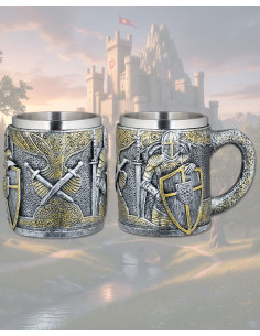 Medieval Knight Resin Mug (11.5 cm.)