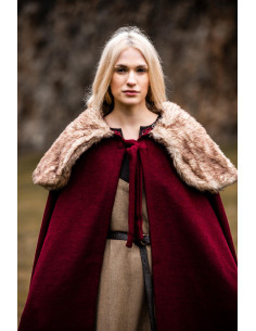 Unisex Viking Cape Model Janne, Red 2
