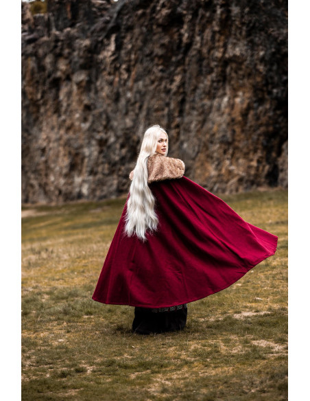 Unisex Viking Cape Model Janne, Red