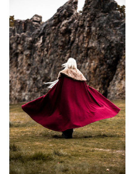 Unisex Viking Cape Model Janne, Red