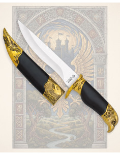 Medieval Dagger Model Eagle Antique Gold Finish