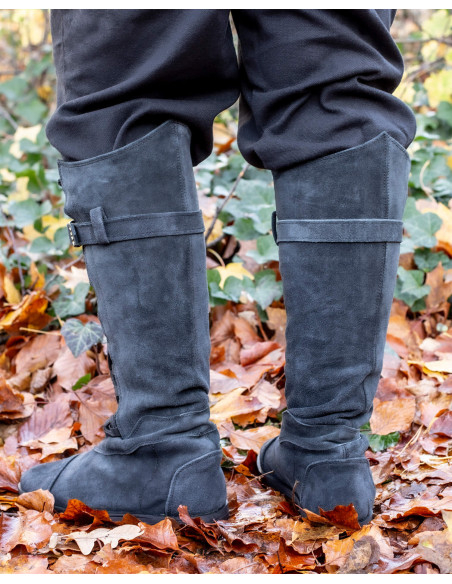 Taras Model Black Medieval Lace-Up Boots