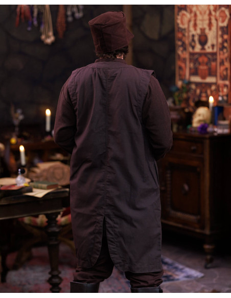 Oberon Long Medieval Vest, Brown