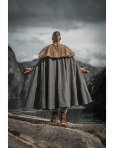 Unisex Viking Cape Janne Model, Gray 2