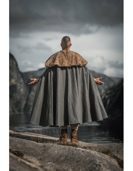 Unisex Viking Cape Janne Model, Gray