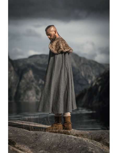 Unisex Viking Cape Janne Model, Gray