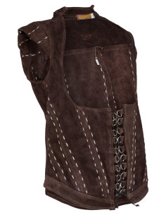 Athela Brown Suede Medieval Corset