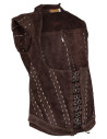 Athela Brown Suede Medieval Corset