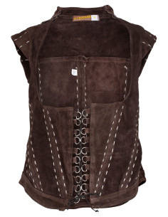 Athela Brown Suede Medieval Corset 2