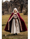Fjell Viking Cape with Synthetic Fur, Red