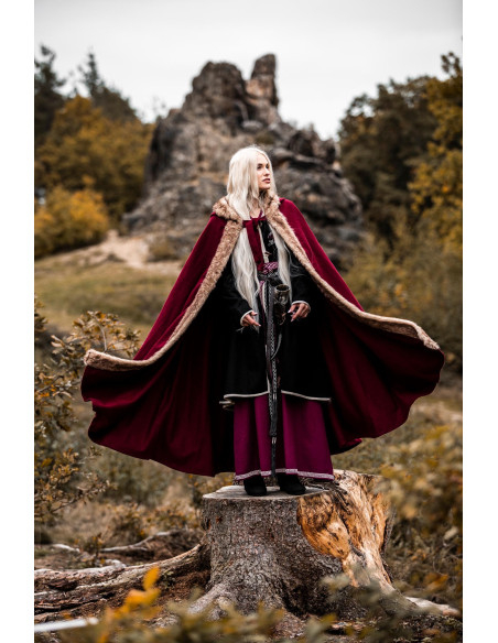 Fjell Viking Cape with Synthetic Fur,...