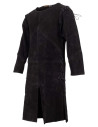Arwin Model Medieval Tunic in Suede, Black