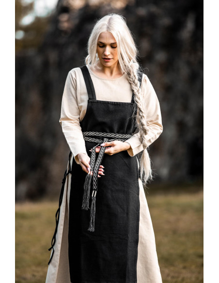 Unisex Black Veigga Belt with Embroidery