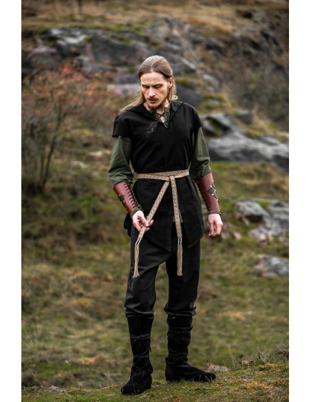 Unisex Veigga Beige Belt with Embroidery