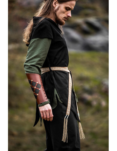 Unisex Veigga Beige Belt with Embroidery