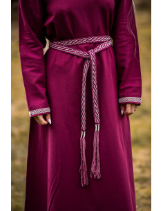 Unisex Veigga Belt, Red with Embroidery