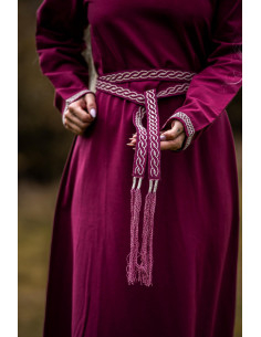 Unisex Veigga Belt, Red with Embroidery 2