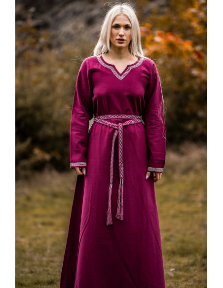 Unisex Veigga Belt, Red with Embroidery