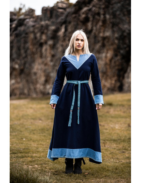 Unisex Veigga Belt, Blue with Embroidery