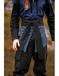 Unisex Belt Torben Model, Black Linen