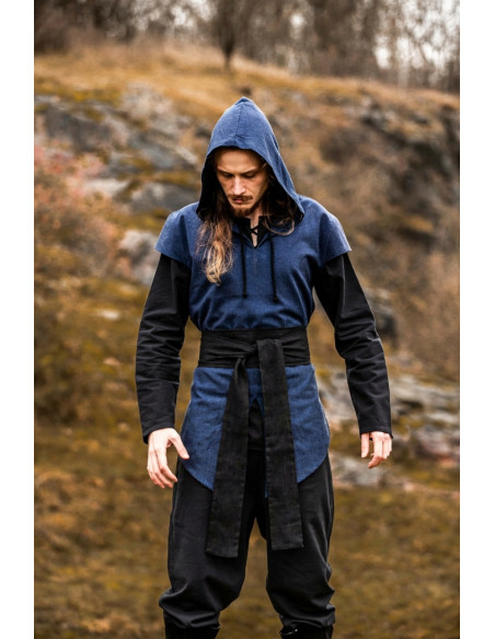 Unisex Belt Torben Model, Black Linen