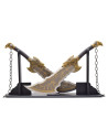 Unofficial Replica Kratos God of War Daggers, Steel and Stand
