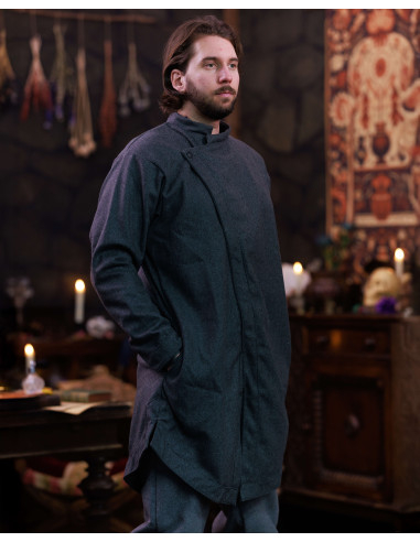 Medieval Wool Tunic Model Oberon, Grey