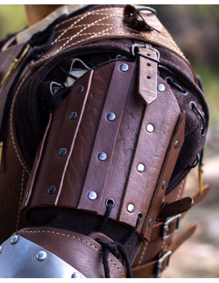 Strigo Medieval Arm Protectors, Brown