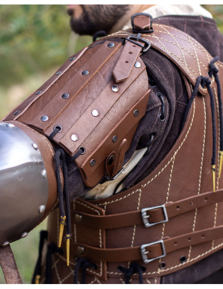 Strigo Medieval Arm Protectors, Brown