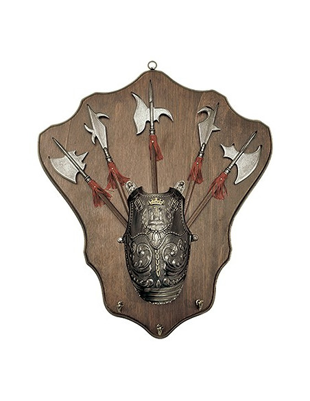 Panoply medieval halberds