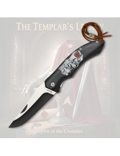 Albainox Templar Knife, Black Stamina Handle