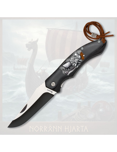 Albainox Viking Knife, black stamina...