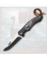 Albainox Viking Knife, black stamina handle