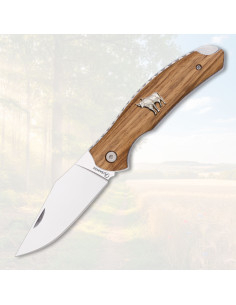 Albainox Folding Knife with Wooden Handle