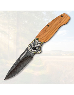 Albainox 3D Knife with Wooden Handle