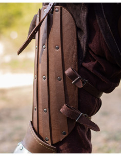 Strigo Model Medieval Thigh Protectors, Brown