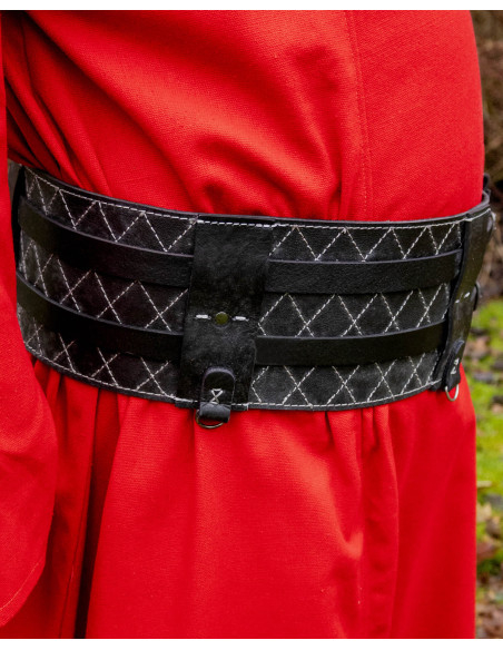 Double Medieval Leather Belt Model...