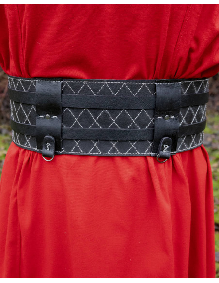 Double Medieval Leather Belt Model...
