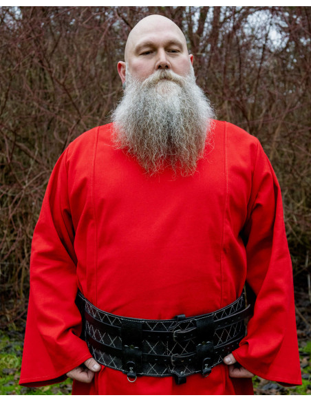 Double Medieval Leather Belt Model...