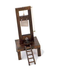 French Guillotine (14x14x31 cms.)