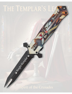 Albainox Knights Templar 3D Knife, stainless steel