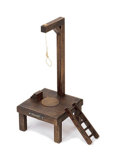 Medieval gallows (14x14x30 cms.)