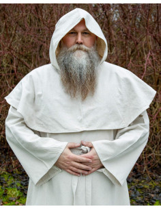 Adson Model Cotton Monk Robe, Natural Color