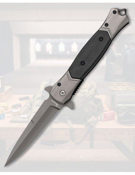 Albainox Tactical Knife with Titanium...
