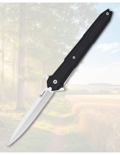 Albainox Black ABS Knife, 9.5 cm Stainless Steel Blade