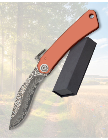 Albainox Pocket Knife Damascus Blade...